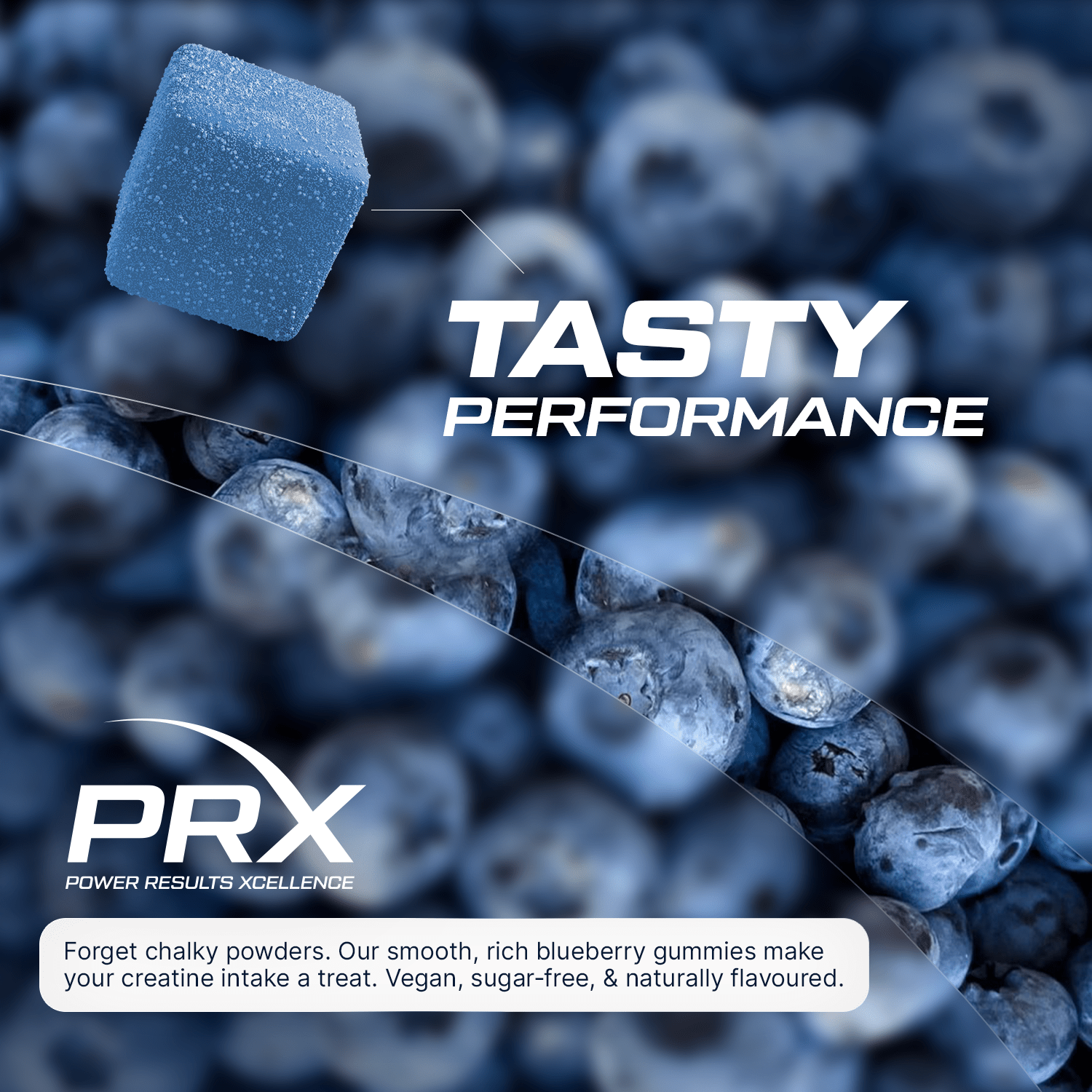 PRX Creatine Gummies – 5000 mg Creatine + B12 + αGPC – Vegan • Zero Sugar • Lab Tested - PRX